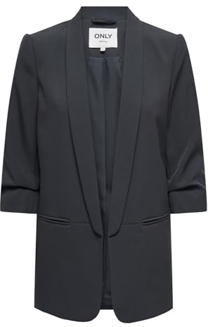 ONLY Damen Blazer Onlelly 3/4 Life Blazer TLR Noos, Blue Graphite,40
