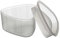 COOK CONCEPT, KU6768, Moules à Onigiri Kawaii x2, Ustensiles de Cuisine Pratiques, Faciles à Utiliser, Plastique Transparent, Idéal pour Repas en Famille, 65x4cm et 75x4cm, Couleur Transparent