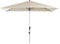 Doppler Mittelstockschirm Profi 300x200 cm, höhenverstellbar und neigbar, rechteckig, UV-beständig, mit Auto-Tilt-Funktion, Polyester Bezug, Off-White
