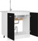Yunir Mueble de Cocina con Base de Fregadero, 80x46x81cm Mueble de Cocina sin Montar, para la Cocina