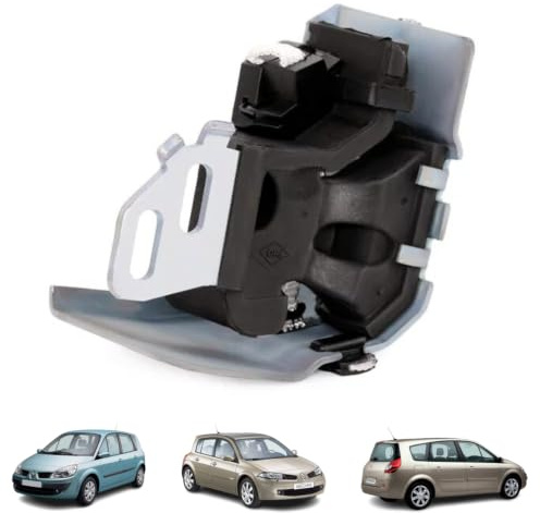 Soporte de motor, silentblock y soporte de escape de goma compatibles con Renault Scenic II, Grand Scenic II y Megane II, OEM 8200035447, 8200168187, 8660000296