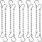 YIZHIXIANGQ Cadena para Colgar Macetas, 10 Pcs Cadena para Colgar Plantas, Colgador para Plantas, Cadenas de Cestas Colgantes Metal, Cadena para Comederos de Pájaros Adornos Linternas