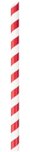 ABENA Paper Straws Pack of 100 | Individually Wrapped Disposable Straws for Drinking | The Drinking Straws Can Be Used As Milkshake Straws, Smoothie Straws, Cocktail Straws and More.