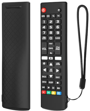 Fiorky Custodia for telecomando in silicone Custodia protettiva antiscivolo for controller cordino Custodia for telecomando TV for LG AKB75095307/AKB75375604/AKB74915305 Custodia protettiva