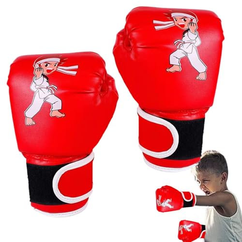 Guanti da boxe per ragazzi, Guanti da boxe per bambini | Guanto da boxe traspirante per bambini | Guanti da allenamento per ragazzi dai 3 ai 13 anni, guantoni da boxe per allenamento in palestra in ca