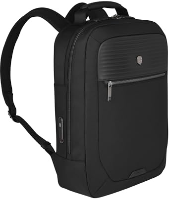 Victorinox Mythic Compact Backpack, Rucksack, Laptop- und Tabletfach, Trolley-Riemen, Damen/Herren, 43 x 15 x 32 cm, Schwarz