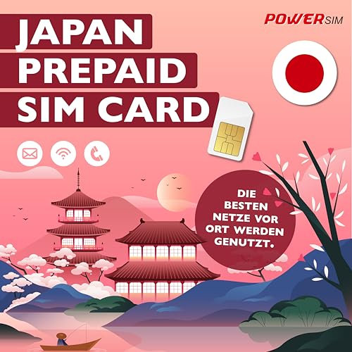 Power Sim Japan Prepaid SIM-Karte für Reisen (10 GB 30 Tage)