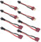 Be In Your Mind 4 Paar SM-2P Stecker auf T-Stecker Adapterkabel Stecker Buchse Stecker 18AWG 5cm Draht für RC Auto Drohne Boot Lipo Li-Ion Akku
