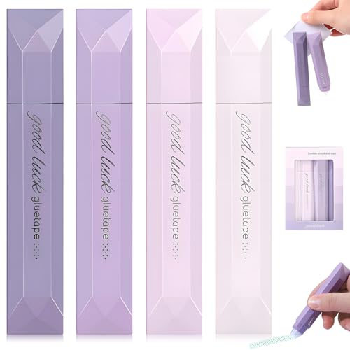 4pcs Glue Tape, Glue Roller, Scrapbook Supplies, Double Sided Tape Roller