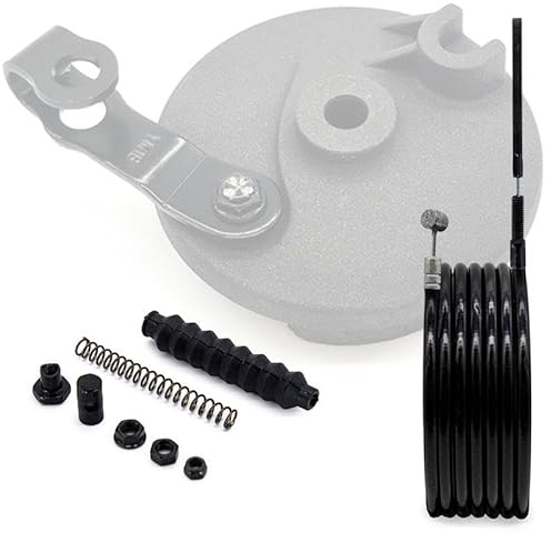 Camisa y cable de freno de tambor negro 1,16m