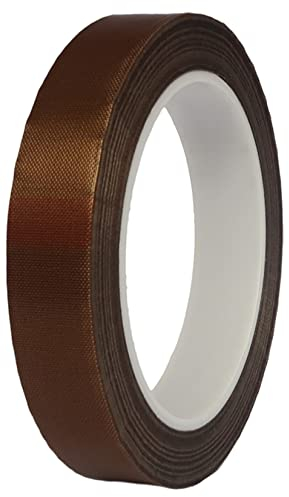 HOEREV Teflon,PTFE-Glasklebeband, Klebstoff Silikon,Dicke 0.13mm, Länge 30m