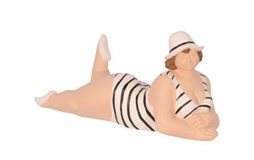 Moritz Dekofigur Figur Frau Badeanzug Urlaub Meer Schwimmbad Wellness H 15,6 cm
