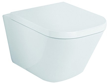 ROCA Pack Cuvette WC THE GAP suspendue sans bride - abattant frein chute - Blanc