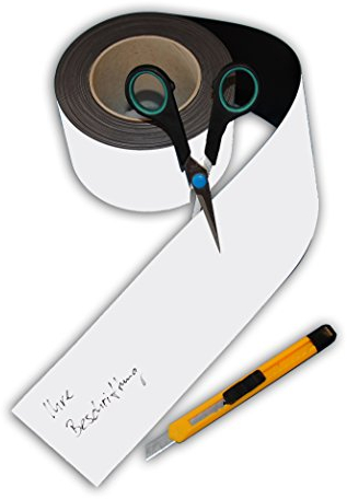 Magnetband Kennzeichnungsband weiß 80 mm breit x 10 m