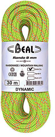 Beal Corda Rando 8mm, Yellow, 20M