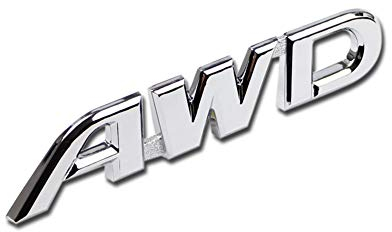 Generic AWD Logo Emblem Heckklappe Seite Aufkleber Badge Passform für Toyota Highlander AWD