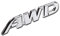 Generic AWD Logo Emblem Heckklappe Seite Aufkleber Badge Passform für Toyota Highlander AWD