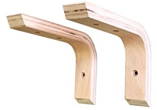 Sunload Holzkonsole aus Schichtholz 2 Stück (150 x 100 mm)