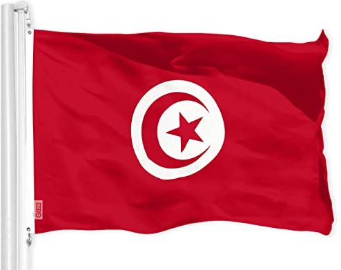G128 tunesien tunesische Flagge 3x5 ft Printed messingösen 150d Polyester qualität Flagge innen/außen - viel Dicker haltbarer als 100d 75d Polyester