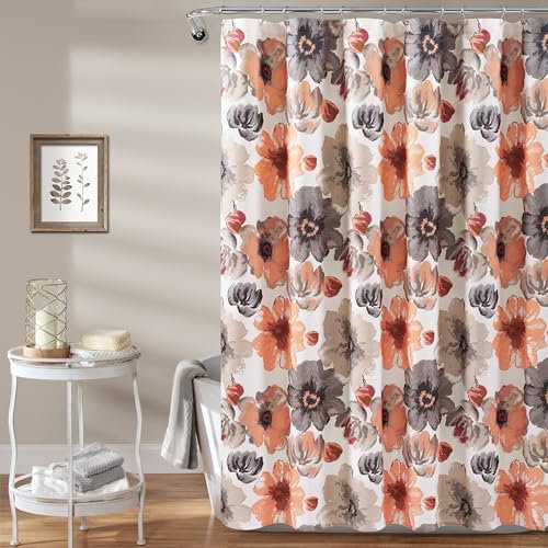 Lush Decor Leah Rideau de Douche Corail 183 x 183 cm