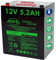 Batteria ricaricabile al Piombo 12V 4,5Ah 5Ah Faston 4,8mm misure 90 x 70 x 101 mm per UPS allarmi sirene