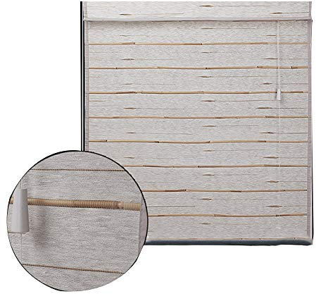 OUPAI Rollos Jalousien Bambusrollo, Reed Curtain Partition Vorhang Wanddekoration Retro for Innen- und Außenbereich, Raumteiler, Wanddekoration Alle Installationsteile enthalten