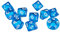 Yourandoll 10 STÜCKE Polyedrische Würfel D10 (0-9) Dice Würfel Spielwürfel for DND RPG Dungeons & Dragons Tischspiele (Blau)