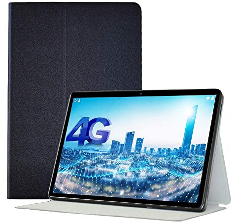 YGoal Hülle für LNMBBS N10, Premium PU Leder und TPU Back Case Leicht Folio Case Cover für LNMBBS N10 10 Zoll Tablet, Schwarz