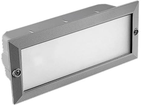 FORLIGHT wandeinbauleuchten ip44 tamesis e27 60w grau 1055lm