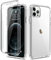 LCHULLE for iPhone 13 Pro Max Case 360 Shockproof Crystal Clear Cover Silicone Glossy Bumper Screen Protector Front and Back Full Body Drop Proof Anti Yellow Protective Case,Transparent