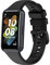 Yikamosi Cinturino Compatibile con Huawei Band 7,Sgancio rapido Silicone Chiusura in acciaio inossidabile Cinturino di Ricambio per Huawei Band 7,Nero