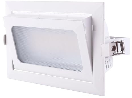 LED-Downlight-Strahler, 50 W, 6000 lm, 4000 °K, rechteckig, verstellbar, 40.000 Std. [HO-COB-R-OR-50W-W] | Greenice