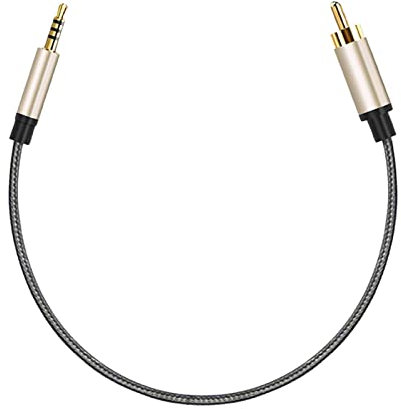 Ronyme Cable de Audio Jack de 3,5 Macho Cable Auxiliar coaxial de Sonido de para Dispositivos en casa, 1 M