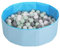 Selonis Piscina Plegable Con Bolas Coloridas De 200 Bolas, Azul:Blanco/Gris/Menta