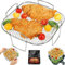 LQKYWNA Air Fryer Racks, 304 Stainless Steel Air Fryer Basket, Square Air Fryer Grill/Shelf Rack, Dehydrator Rack Air Fryer Accessories for Instant Vortex, Cosori, Tower, Gourmia Air Fryer & Oven