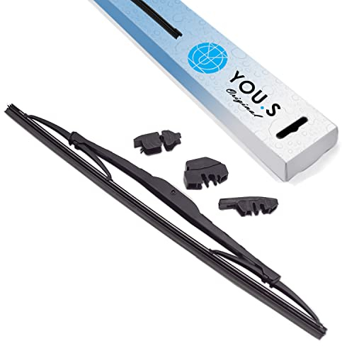 YOU.S Original Scheibenwischer Wischerblatt Wischer 600 mm mit drei Adaptern - 198810170010