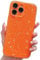 Finyosee Compatible with iPhone 11 Pro Case 5.8 inch, Cute Neon Bright Color,Glitter Bling Thin Slim Shockproof Silicone Sparkly Case, Soft TPU Phone Case for Women Girl-Orange