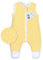 Ehrenkind® Babyschlafsack | Schlafsack mit Füßen 2.5 TOG | Bio-Baumwolle | Ganzjahres Schlafsack Baby Gr. 90 Farbe Vanille-Weiße Pusteblume | Oeko-Tex | Schlafsack winter und Sommer Schlafsack Kinder