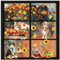 93PCS Erntedankfest Fensteraufkleber,Blätter Thanksgiving Fenster Aufkleber,Thanksgiving Ernte Fensterbilder Tiere Blätter Fensterabziehbild für Haus Party Laden Glas Fenster Anzeige Dekoration