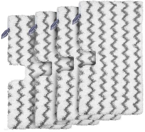 DGHYDZ 4 Pack Steam Pocket Mop Replacement Pads for Shark S3500 Series S3501 S3601 S3550 S3901 SE450 S3801CO S3601D S2901 S2902 Steam Pocket Mop (4)
