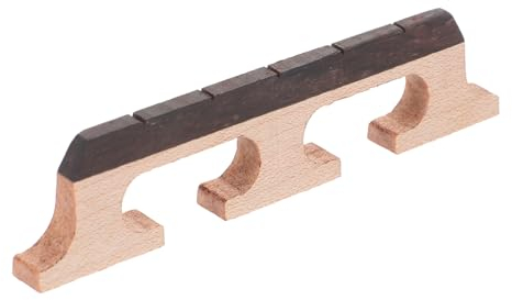 Toyvian String Banjo Bridge Maple Replacement Accessory for Banjo Ukulele Guitar