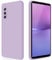 GiiYoon Case Compatible with Sony Xperia 10 V, Silky-Soft Touch Full-Body Protective Phone Silicone Case, Shockproof Cover with Microfiber Lining, Purple