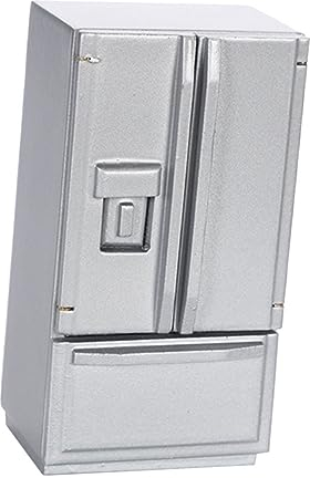 Cabilock Modelo De Refrigerador Nevera Retro Muebles Retro Refrigerador Retro Nevera Pequeña Juguetes Antiguos Juguetes Retros Muebles De Casa De Muñecas De Juguete Bebé Mini De Madera
