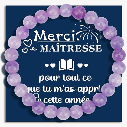 SPMatrix Cadeau Maitresse et Maitre d'Ecole - Fin d'Année, Idée de Cadeau pour Merci Maitresse et Maitre