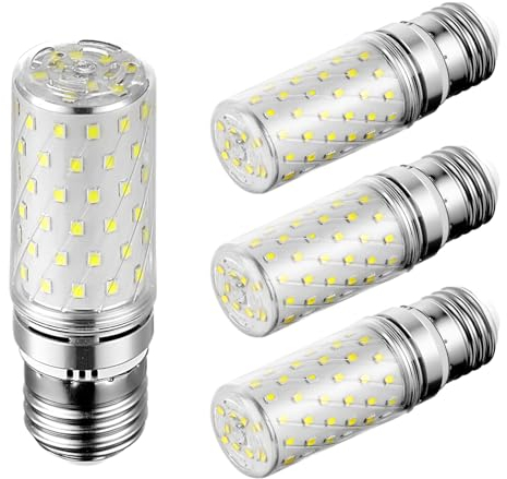 Ankerzende Ampoule LED E27 Blanc Froid 12W Équivalent Éclairage 100W Ampoules LED Intérieur 6000k 1450lm Sans Scintillement Gros Culot à Vis E27 Maïs Lampe à Économie d'Énergie Lot de 4