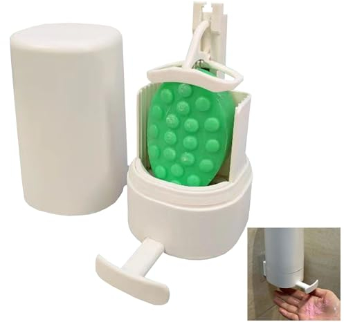 Weyot Seifenmühle Reibe,Seifenspender für Feste Handseife,Seifenhobel zur Wandbefestigung ohne Bohren, für Bad Küche Dusche