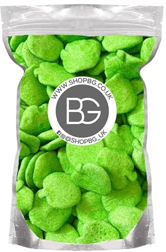 BG Pick & Mix Sweets Candy Pick n Mix Choose Your Sweetie Pouch 800g (- Fizzy Foam Green Apples)