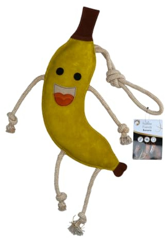 Holland Animal Care Horse Foodie Friends - 40 x 12 cm - Pferdespielzeug - Gegen Langeweile im Stall - Knabberspielzeug - Zubehör - Langlebiges Leder - Banane