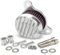HUISI Moto Artigianato Filtro Dell'aria Filtro di Aspirazione Syetem Misura for Harley Sportster XL 883 1200 1991-2020 Universale Auto Filtro Dell'aria filtro(Silver)