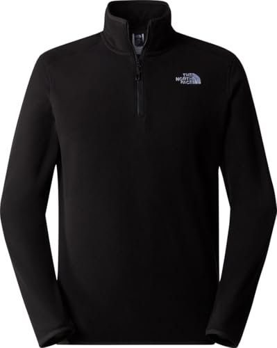 THE NORTH FACE NF0A855W4H0 M 100 Glacier 1/4 Zip - EU Maglia Lunga Uomo TNF Black-NPF Taglia M